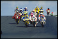 474092 World Superbikes, The Pack Pour Over The Hill At Donnington A4 Photo Print