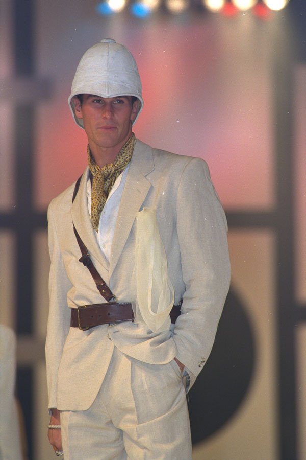 475032 Male In Safari Suit And Hat A4 Photo Print