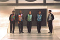 475055 Five Males In Colorful, Patterned Waistcoats A4 Photo Print