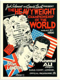 476 ali vs brian london boxing program 2 Vintage Advert A4 Photo Print