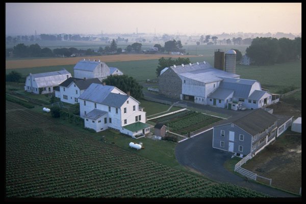 477035 Amish Farm, Balloon View, Rockvale Road A4 Photo Print