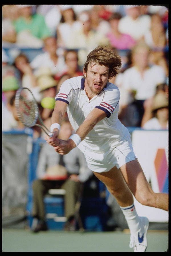 478001 Forehand Smash Connors A4 Photo Print