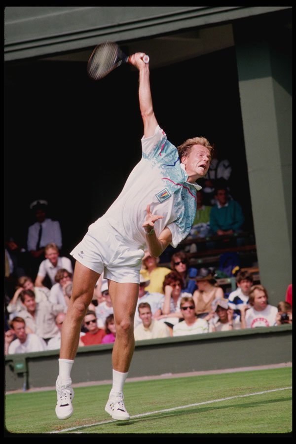 478015 Flying Serve Edberg A4 Photo Print