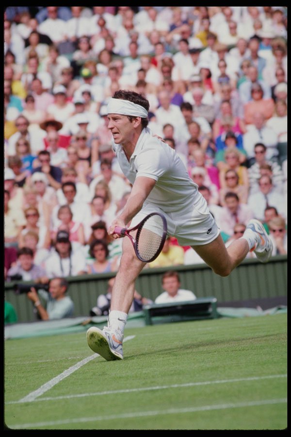 478035 Attacking The Ball McEnroe A4 Photo Print