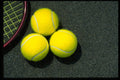 478039 Tennis Balls And Racquet A4 Photo Print