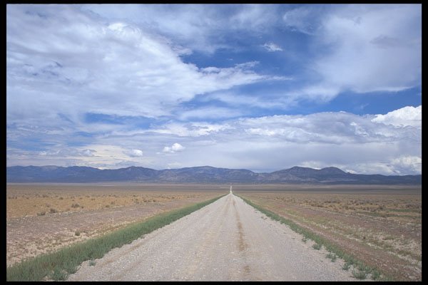 480045 Open Road Near Ward, Nevada, USA A4 Photo Print