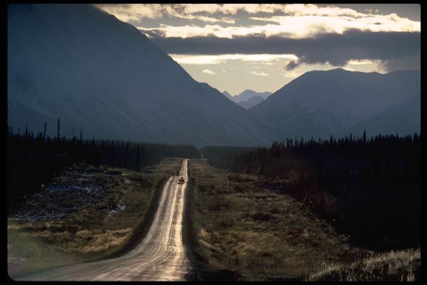 480050 Alaska Highway, Yukon, Canada A4 Photo Print