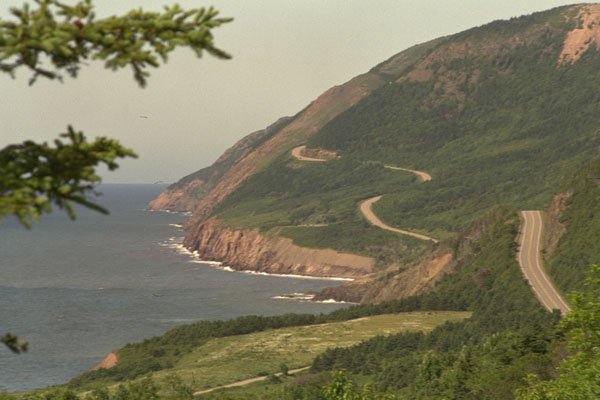 480079 A Ribbon Of Highway, Cape Breton Trail, Nova Scotia, Canada A4 Photo Print