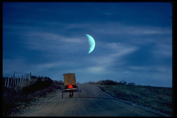 480092 Amish Buggy A4 Photo Print