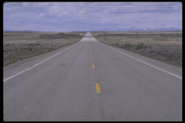 480095 Straight Road A4 Photo Print