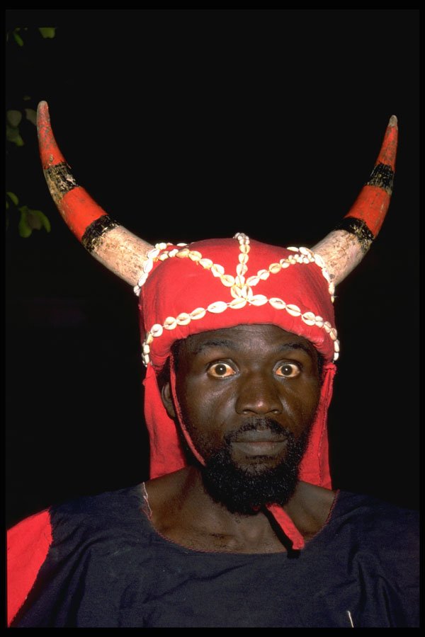 481006 Man In Dance Troupe, Gambia, Africa A4 Photo Print