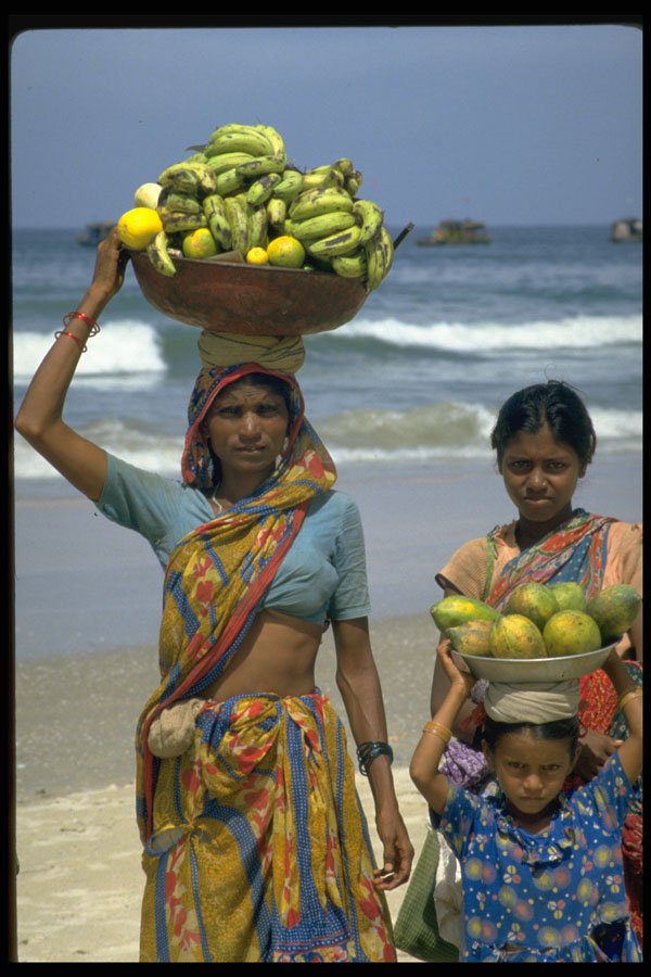 481017 Fruit Vendor, Colva Beach, Goa, India A4 Photo Print
