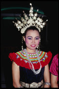 481023 Woman In Costume, Sarawak, Malaysian Borneo A4 Photo Print