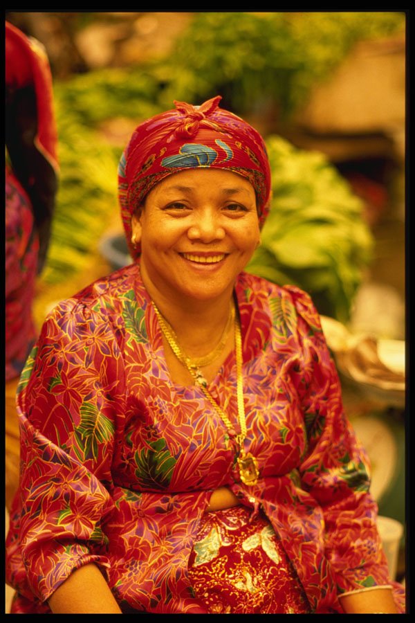 481034 Market Trader, Kota Baharu, Malaysia A4 Photo Print