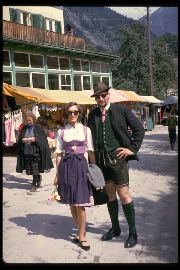 481048 Local Costumes, Altaussee, Austria A4 Photo Print
