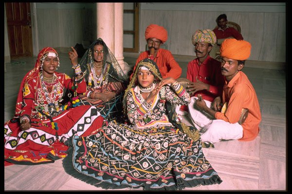 481049 Rajistani Folk Dance Group, India A4 Photo Print