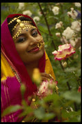 481065 Indian Girl In Sari, Singapore A4 Photo Print