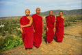 481074 Four Monks, Mingun, Burma A4 Photo Print