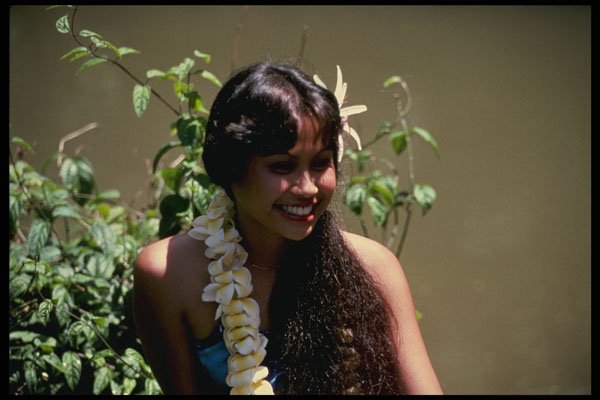 481084 Hawaiian Girl, Honolulu, Hawaii A4 Photo Print