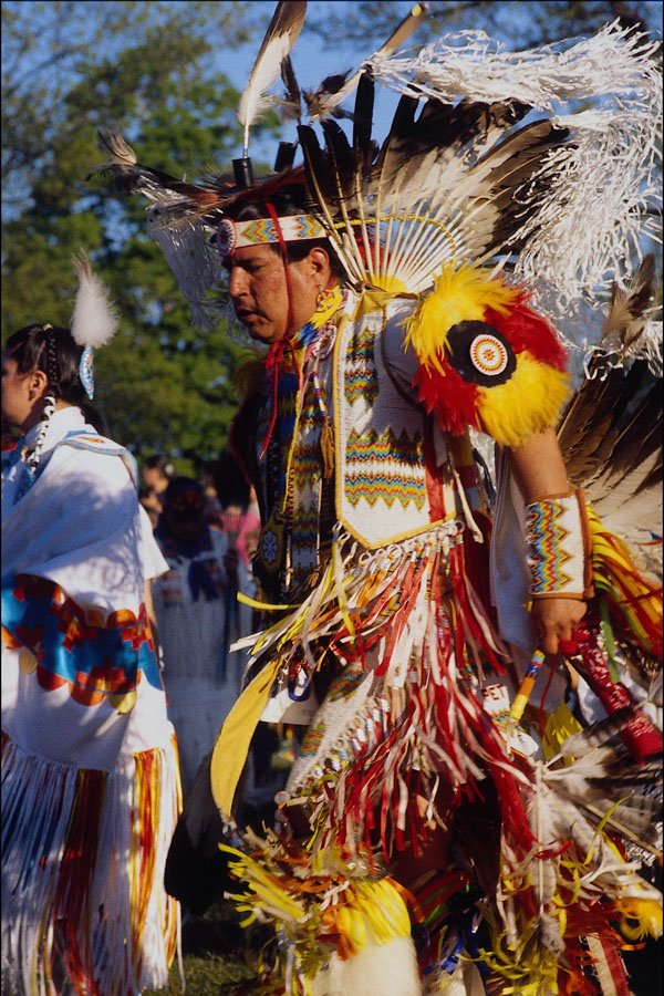481092 Native Ceremonial Dancers, Odawa Powwow, Canada A4 Photo Print