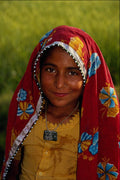 481096 Little Girl From Rajasthan, India A4 Photo Print