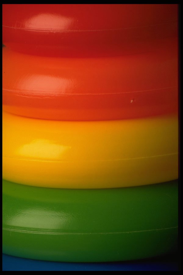 483014 Colored Plastic Rings A4 Photo Print