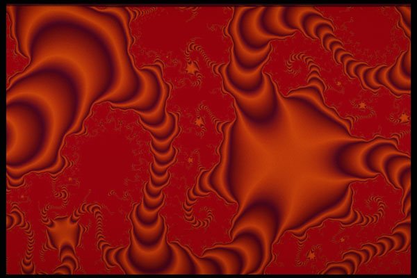 483021 Red Swirls A4 Photo Print