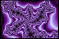 483036 Spiraling Purple Fractal A4 Photo Print