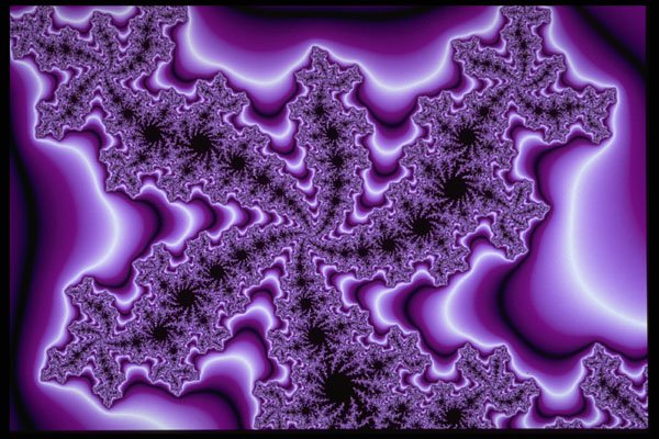 483036 Spiraling Purple Fractal A4 Photo Print