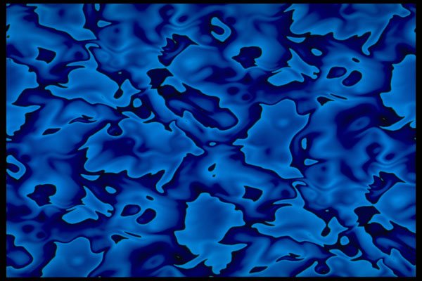 483037 Wild Blue Shapes A4 Photo Print