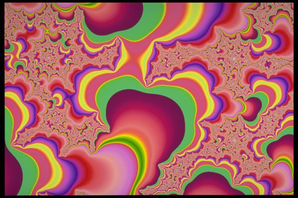 483040 Glowing Worm Tube Fractal A4 Photo Print