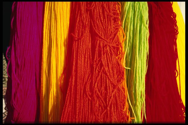 483045 Colored Wool Yarn For Weaving, Kairouan A4 Photo Print