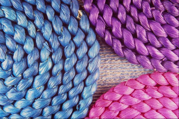 483048 Purple, Pink And Blue A4 Photo Print