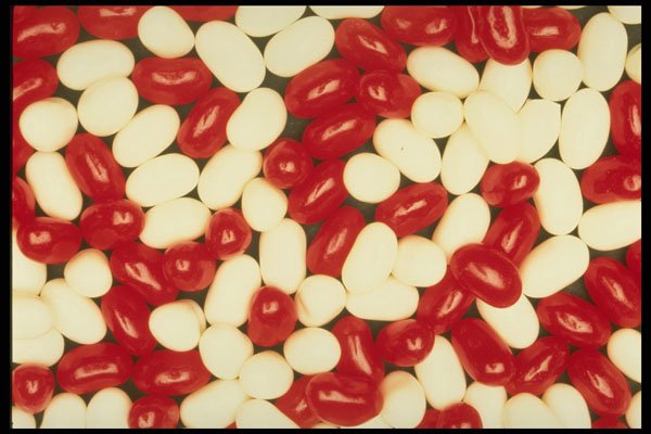 483052 Red And White Jelly Beans A4 Photo Print