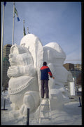 484005 Working On A Snow Sculpture, Ottawa A4 Photo Print
