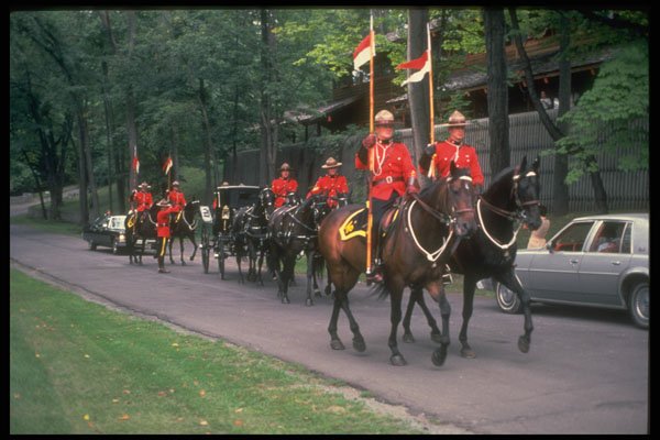 484013 RCMP Ceremonial Guard For New Danish Ambassador, Ottawa A4 Photo Print