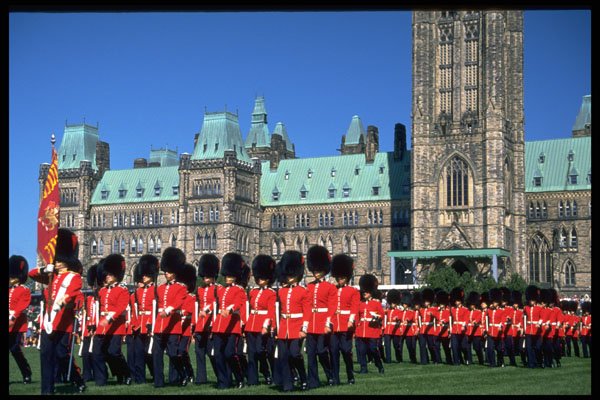 484033 Marching Off Parliament Hill, Ottawa A4 Photo Print