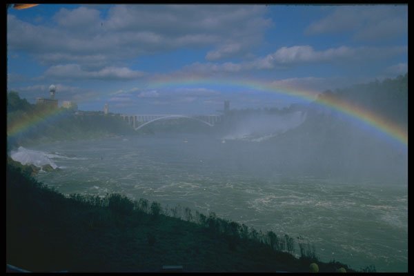 484049 Niagara Falls Rainbow A4 Photo Print