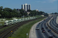 484093 GO Transit Commuter Trains Parallel To Gardiner Expressway A4 Photo Print