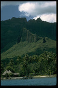 486006 View Of Tahiti Moorea, South Pacific Island A4 Photo Print