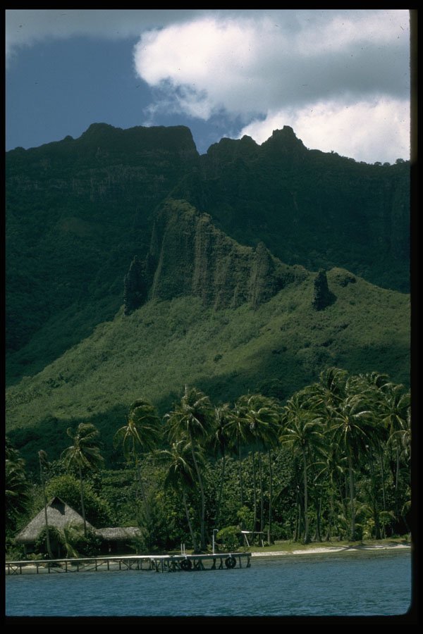 486006 View Of Tahiti Moorea, South Pacific Island A4 Photo Print