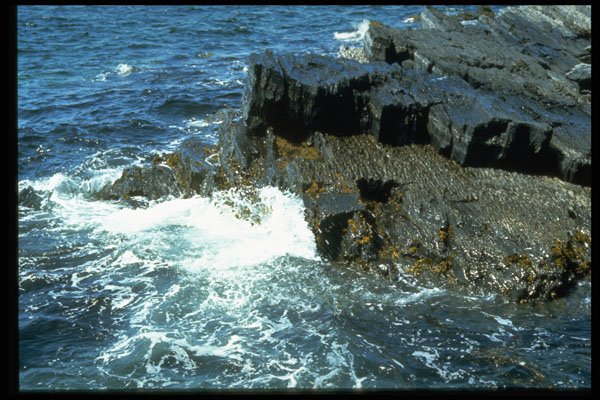 486007 The Rugged Seas Off The Coast Of Nova Scotia, Canada A4 Photo Print