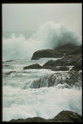 486008 Waves Of The Atlantic, Off Western Nova Scotia, Canada A4 Photo Print