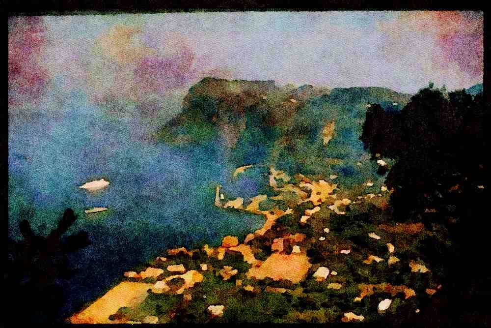 486010 Capri, Italy A4 Limited Edition Watercolour Print