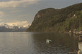 486014 Nordfjord And The Village Of Hopland, Norway A4 Photo Print