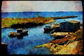 486019 Tiny Inlet At Blue Rocks, Nova Scotia, Canada A4 Limited Edition Watercolour Print