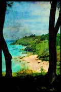 486026 Mangrove Bay Beach, Bermuda A4 Limited Edition Watercolour Print