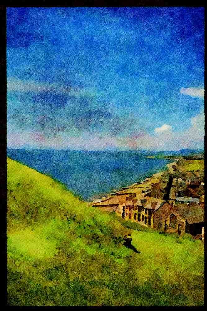 486030 Criccieth, Wales, Great Britain A4 Limited Edition Watercolour Print