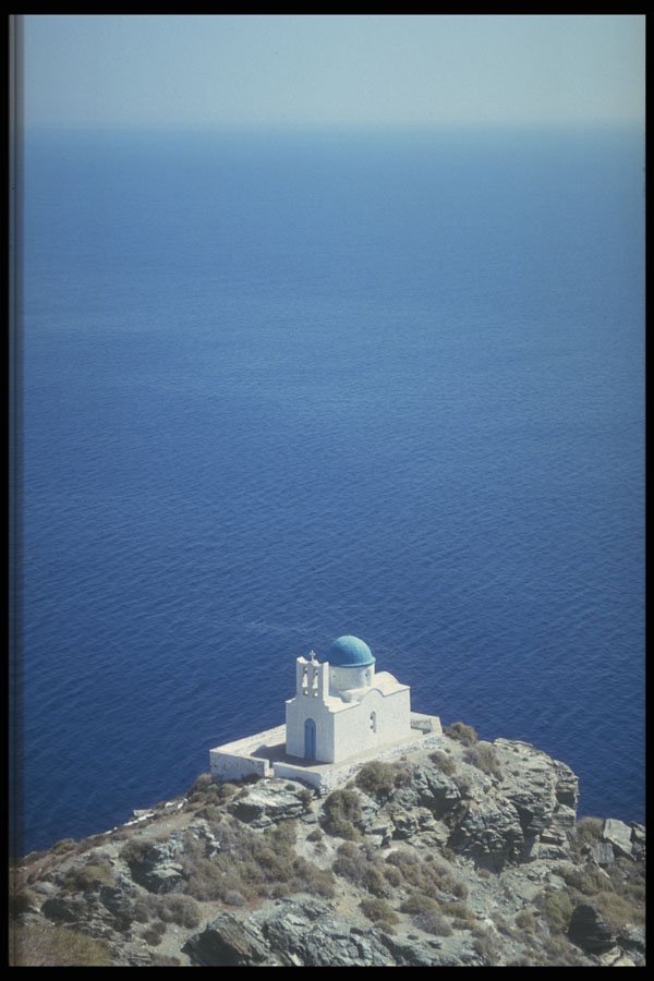 486031 Church, Kastro, Sifnos, Greece A4 Photo Print