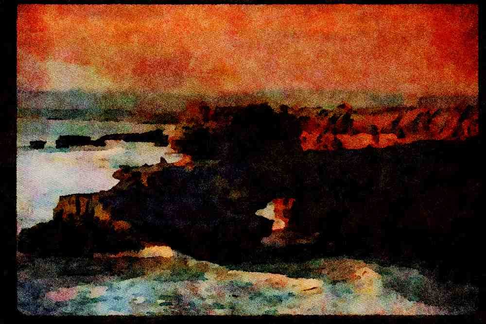 486033 Coast, Bali A4 Limited Edition Watercolour Print